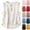 #02 White, variant on Cotton Linen Tank Top for Women V Neck Sleeveless Eyelet Shoulder Button Front Tops Loose Fit Curved Hem Summer Casual Daily Wear Vest, #02 Red, XXL