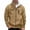Khaki, variant on Mens Zip Up Sweatshirt 2026 Fall Winter Long Sleeve Casual Stand Collar Full Zipper Sweatshirt Jacket Cardigan Outerwear