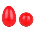 thumbnail image 1 of Wooden Maracas Egg Shakers Musical Percussion Instrument Eggs 2pcs Red, 1 of 8
