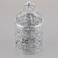 thumbnail image 4 of Guardoinrt Electroplated Metal Birdcage Shape Tea Light B- Candle Holder Silver Type B 1Set, 4 of 6