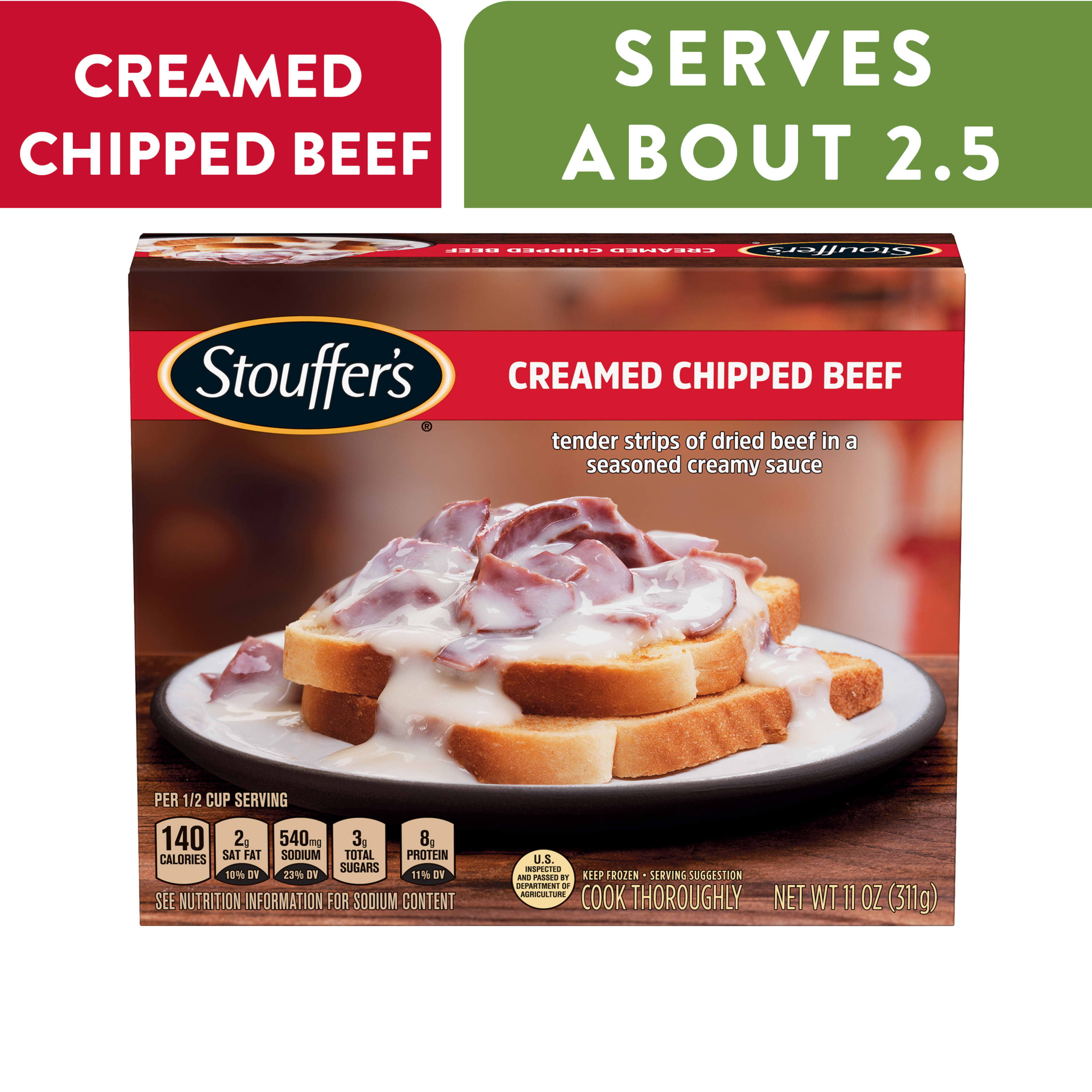 Stouffer's Creamed Chipped Beef Frozen Meal, 11 oz (Frozen)