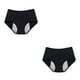 thumbnail image 4 of Minnieouse Calzoncillos de diseño Simple para mujer, ropa interior reutilizable lavable de Color sólido para niñas, bragas Chinlon, ropa Negro 8XL 2Conjunto, 4 of 6