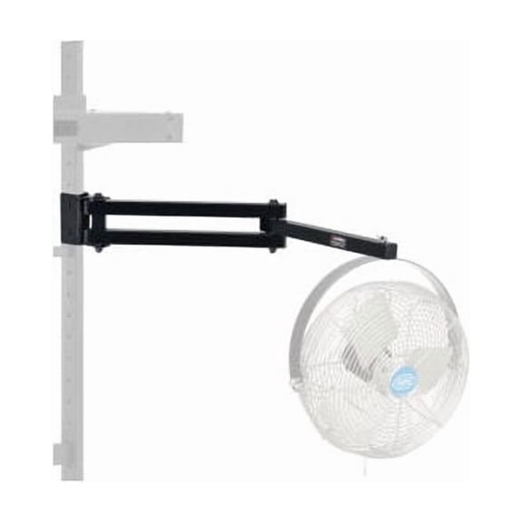 Global Industrial 493572 23 in. Pivot Arm for 12 in. Diameter Fan, Black
