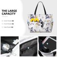 thumbnail image 3 of Pofeuu Rabbit And Butterfly Print Beach Bag,Waterproof Sandproof Beach Tote Bag, Large Capacity Foldable Beach Bags for Women, 3 of 7