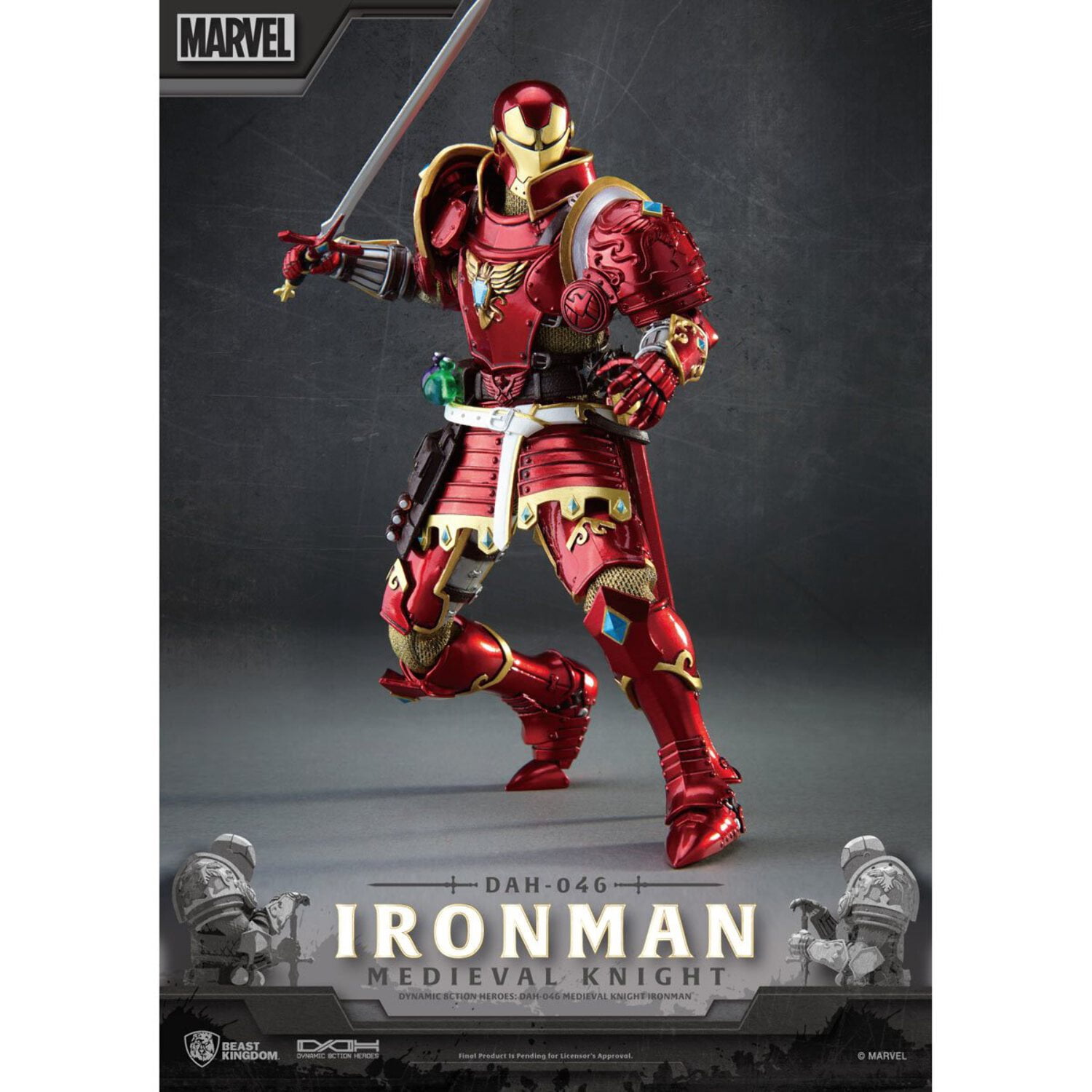 Medieval Knight Iron Man DAH-046 Dynamic 8-Ction Figure