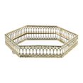 thumbnail image 1 of Jewelry Tray Golden Glass Tray for Perfume and Earrings Holder for Home with Elegant Design, 1 of 1