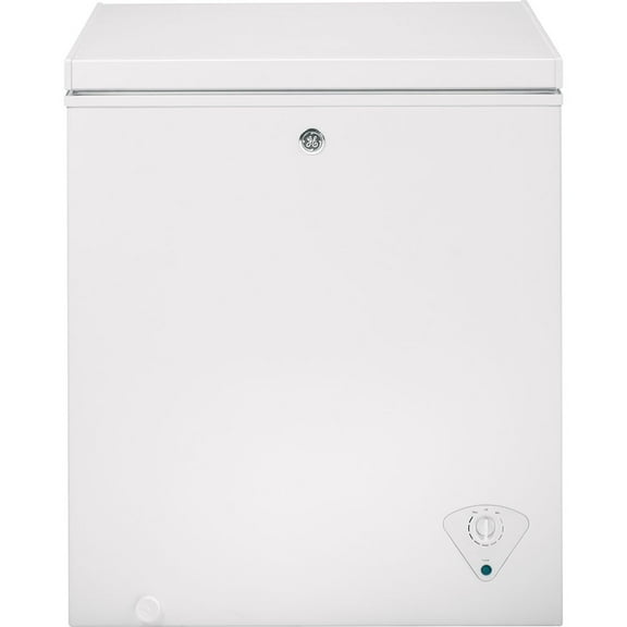 GE® Congélateur Coffre à Dégivrage Manuel de 5,1 Pi3 Blanc - FCM5STWW