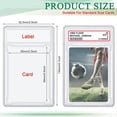 thumbnail image 2 of 30 Pcs Trading Cards Protector Case Acrylic Clear Graded Card Holders with Label Position Hard Card Sleeves, 2 of 7