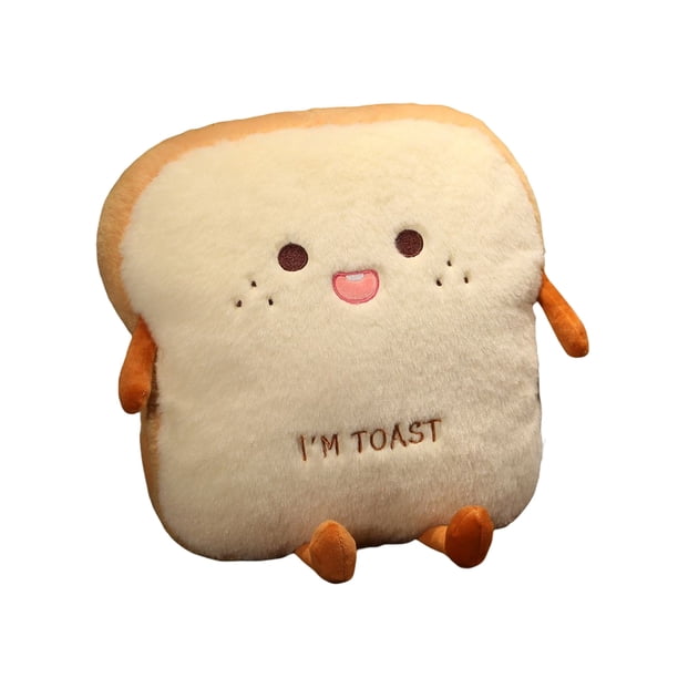 Moyic Almohada de felpa para pan tostado, perro caliente de simulación, calentador de manos Kawaii, decoración para dormir, cojín, sofá, Suministros térmicos Adorable Moyic HA071563-01