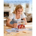 thumbnail image 3 of Rolife Country Blue Lounge Micro Building Blocks Kit, DIY Plastic Miniature Dollhouse Retail Store Series, Cozy Rustic Decor Model for Teens & Adults, Desk Shelf Display, Creative Craft Gift, 3 of 7