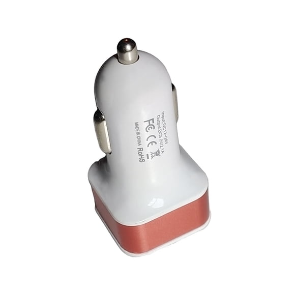 XINIU Car Charger Cigarette Lighter Socket 2 Port USB Fast Charging 1-Pack