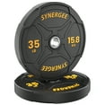 thumbnail image 1 of Synergee Bumper Plates – Durable Olympic Weight Plates, Low-Bounce Rubber for Strength Training, Powerlifting, and Functional Workouts., 1 of 6