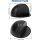 thumbnail image 2 of Tope y deflector de puerta de acero inoxidable de 6 piezas con tope de goma (negro), 2 of 5