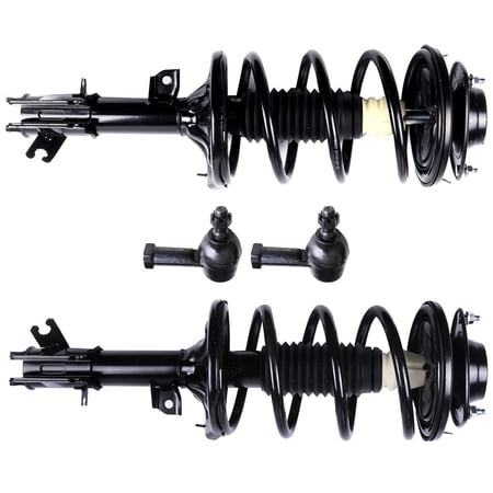 SCITOO 171436 171435 ES3616 Front Strut Spring Assembly Tie Rod End Fits 2001 2002 2003 2004 2005 2006 for Hyundai for Santa Fe