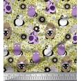 thumbnail image 1 of Soimoi Rayon Fabric Spiral,Floral & Cat Cartoon Print Fabric by Yard 56 Inch Wide, 1 of 1