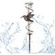 thumbnail image 1 of Pluviómetro, pluviómetro de vidrio con estaca de metal, pluviómetro decorativo de hierro forjado, herramienta de medición de lluvia, pluviómetro decorativo para jardín, patio, exterior (colibrí), 1 of 2