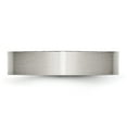 thumbnail image 3 of Auriga Fine Jewelry Stainless Steel Brushed 5 mm Flat Band for Women Size 12, 3 of 6
