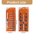 thumbnail image 3 of Professional Tap and Die Tool Kit, 11Pieces, Precise Machined Threading Tool for Easy Use in Repairs and Maintenance, 3 of 4