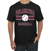Wild Bobby City of Philadelphia Baseball Fantasy Fan Sports Men's T-Shirt, Black, Small