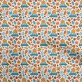 thumbnail image 1 of oneOone Cotton Poplin Orange Fabric Kids Autumn Winter Quilting Supplies Print Sewing Fabric By The Yard 42 Inch Wide, 1 of 4