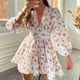 thumbnail image 2 of Vestido corto de encaje con cuello en V, estampado dulce, nuevo estilo, europeo y americano, verano 2024, 2 of 4