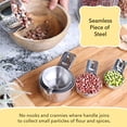 thumbnail image 3 of Measuring Cups Set of 7,Stackable,304 Premium Stainless Steel,Kitchen Gadgets for Measure Liquid and Dry Ingredients,Cooking & Baking, 3 of 8