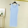 thumbnail image 5 of PNTUTB Summer Women's Casual Solid Color Round Neck Loose Sleeveless Tank Style Loungewear Nightdress, 5 of 6
