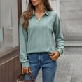 thumbnail image 2 of New Arrival Beifu Boho Tops For Women Summer Womens Tops Casual 3/4 Sleeves Women Blouses Summer Cotton Shirts For Women Long Sleeve Casual Fall Clothes, 2 of 4