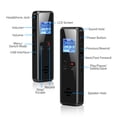 thumbnail image 3 of Digital Voice Recorder 8GB Voice Activated Recorder MP3 Music Player Sound Audio Recorder Dictaphone Support Noise Reduction Timer Recording A-B Repeat Password Protection Rechargeable for Meetings Cl, 3 of 7