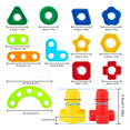 thumbnail image 2 of Juegos Didácticos De Ensamble Tuercas Y Tornillos 74pcs  Lab.g Colores, 2 of 5