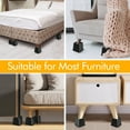 thumbnail image 5 of Bed Risers Set of 8,3 Inch Heavy Duty,Furniture Risers for Sofas Oversized, Couch Risers with Non-Slip Pad Supports Up to 3,000 Lbs for Bed, Desk, Chair (Black), 5 of 8