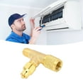 thumbnail image 4 of Refrigerant Exhaust Valve, 1/4 SAE 7/16 20 UNF Brass Refrigerant Quick Air Exclusion Valve  for R22 R12 Air Conditioning, 4 of 7