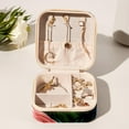 thumbnail image 6 of Flamingo Travel Portable Jewelry Stand and Organizer Box - Square Storage Box for Rings, Earrings, Necklaces, Bracelets, and More - Suitable for Girls and Women - Jewelry Boxes for Travel, 6 of 6