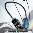 thumbnail image 2 of InsCrazy Neckband Headphones Neck Hanging Bluetooth Earphones Bluetooth 5.4 with LED Color Screen and Battery IPX5 Waterproof Stereo Earphones for Gym Running, 2 of 9