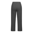 thumbnail image 4 of SNKSDGM Women's Plus Women's Pants Black Beach Pants for Women See Through Womens Trousers Back Pants Elastic Waist Drawstring Pants Casual Pants, 4 of 4