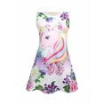 thumbnail image 5 of WIBACKER 2Pcs Toddler Kid Ice Silk Nightgowns for 3-7T Little Girls Cartoon Unicorn Sleeveless Princess Pajamas Dress, 5 of 12