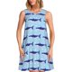 thumbnail image 1 of Fotbe Cute Shark Vestido de Verano sin Mangas para Mujer – Vestido Midi Línea A, Estilo Camiseta Floral, Vestido Playero Casual y Fluido, 1 of 7