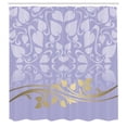 thumbnail image 2 of Ambesonne Floral Shower Curtain, Romantic Leafy Pattern Bloom, 69"Wx70"L, Lavender Blue, 2 of 4