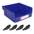 thumbnail image 2 of Wall Mounted Storage Rack 2 in 1 Stackable Wall Mounted Thickened Beveled Mouth Shop Tool Bin 276x279x128mm, 2 of 7