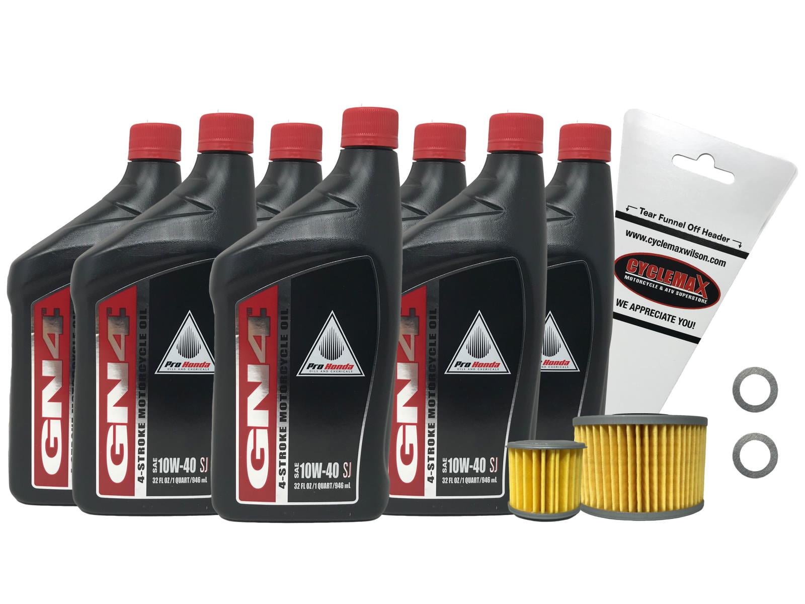 Cyclemax Oil Change Kit for 20162022 Honda Pioneer 1000 with 10W40