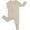 Beige, variant on Unisex Baby Bamboo Viscose Pajamas with Mitten Cuffs Boys Girls 2 Way Zip Long Sleeve Sleepers