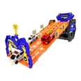thumbnail image 1 of Camión de transporte de juguete Hugo con pista de carreras y 3 coches ABS, 1 of 9