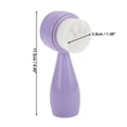 thumbnail image 4 of Unique Bargains 1 Pc Soft Silicone Synthetic Fiber Wool Cleansing Brush Cat's Paw Purple 4.45"x1.69", 4 of 4
