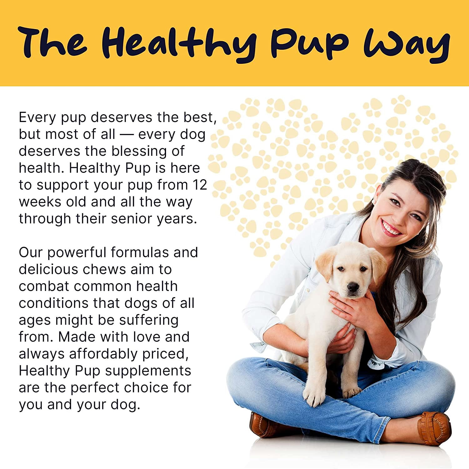 Healthy Pup Premium Calming Chews For Dogs with Melatonin - 60 Soft Treats - Dog Anxiety Relief