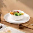 thumbnail image 2 of Famiware Constellatio Stoneware Dinnerware Sets, 12-Piece Dish Set, White, 2 of 6