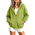 thumbnail image 2 of Sweatshirt for Kids Dqueduo Kids' Zip Up Hoodie Casual Long Sleeve Hooded Sweatshirt Jacket With Front Pocket For Daily Wear, 2 of 6