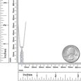 thumbnail image 6 of Gem Stone King 1.84 Ct Round White Topaz White Diamond 925 Sterling Silver Pendant, 6 of 6
