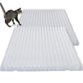 thumbnail image 1 of Alfombrilla disuasoria para gatos Nuanchu, 12 piezas, plástico transparente con púas, 1 of 7