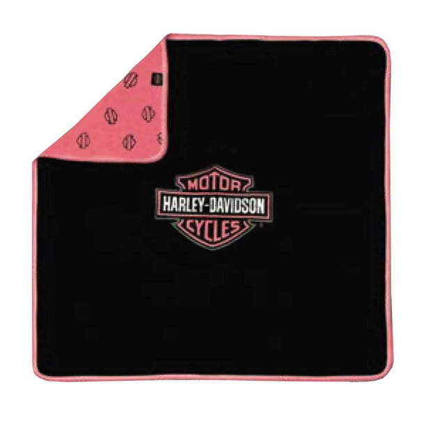 Harley-Davidson Baby girls Bar & Shield Couverture de Réception, Noir Rose 0100094