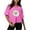 Hot Pink, variant on OKBOP Womens Summer Tops Green Short Sleeve Crew Neck Floral T-Shirts Womens T Shirts